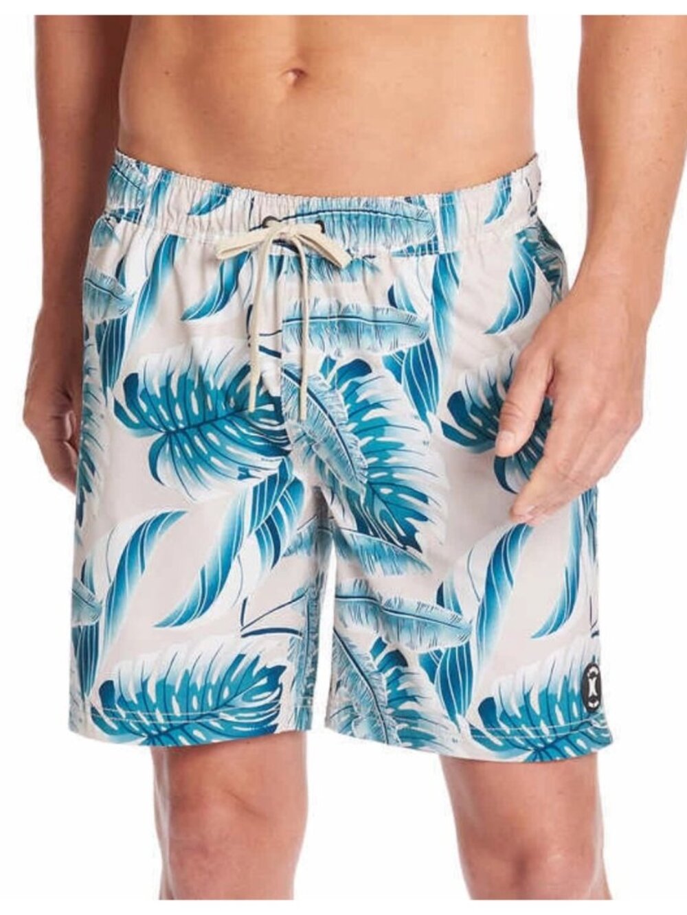 NWT Hurley Tropical Palm Leaf Print Swim Trunk sz L